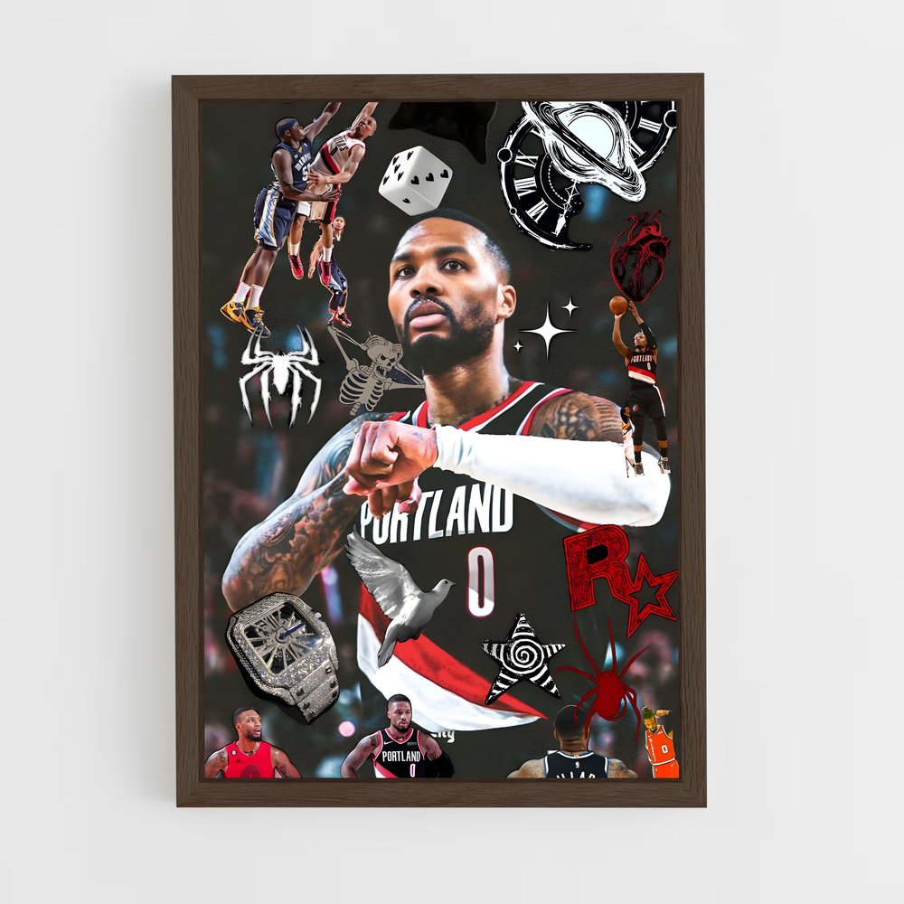 Poster Damian lillard – affiche Basketball (vue 5)